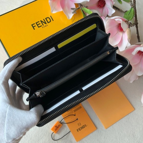 Replica Fendi AAA Man Wallets #866511 $64.00 USD for Wholesale