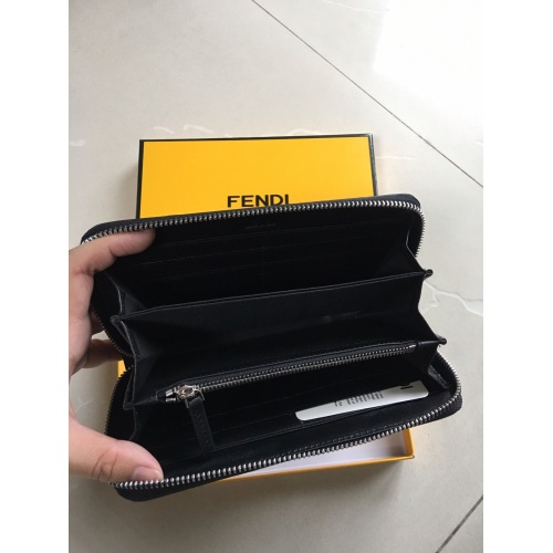 Replica Fendi AAA Man Wallets #866513 $60.00 USD for Wholesale