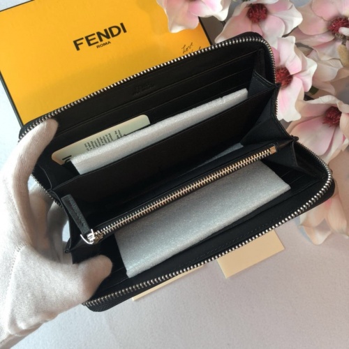 Replica Fendi AAA Man Wallets #866515 $64.00 USD for Wholesale