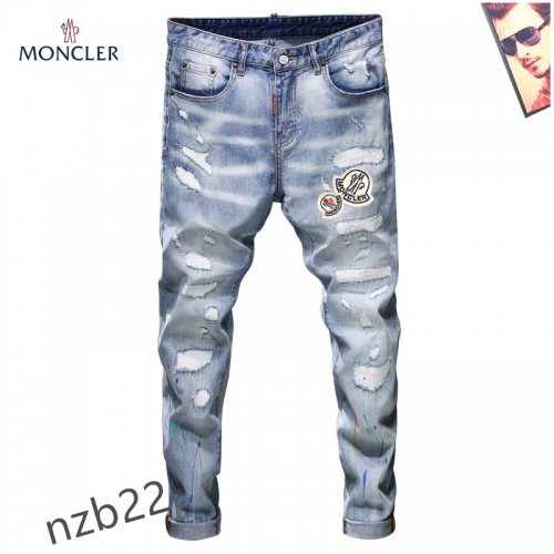 Wholesale Moncler Jeans For Men #867378 $48.00 USD, Wholesale Quality Replica Moncler Jeans