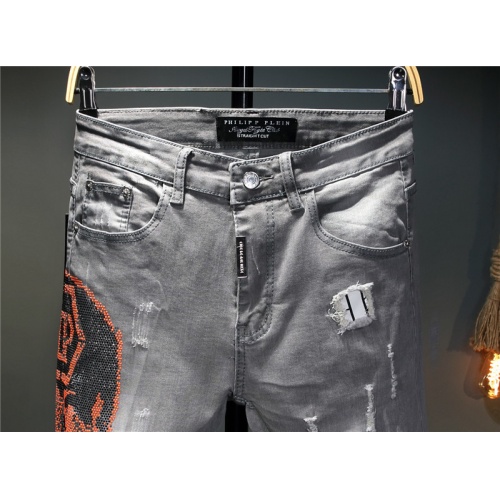 Replica Philipp Plein PP Jeans For Men #867381 $48.00 USD for Wholesale