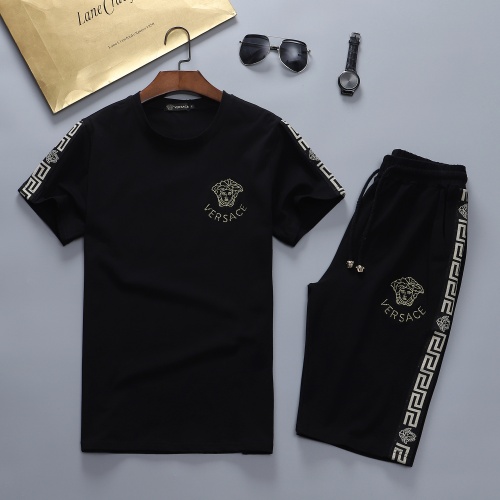 Wholesale Versace Tracksuits Short Sleeved For Men #870478 $48.00 USD, Wholesale Quality Replica Versace Tracksuits