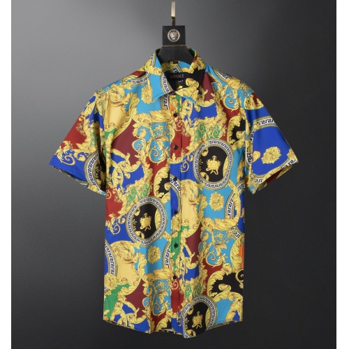 Wholesale Versace Shirts Short Sleeved For Men #871016 $32.00 USD, Wholesale Quality Replica Versace Shirts