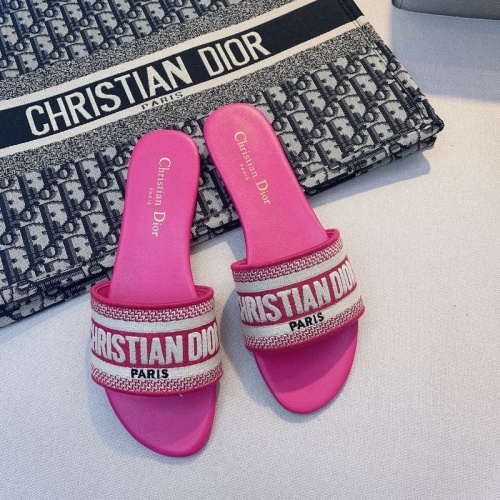 Wholesale Christian Dior Slippers For Women #873072 $48.00 USD, Wholesale Quality Replica Christian Dior Slippers