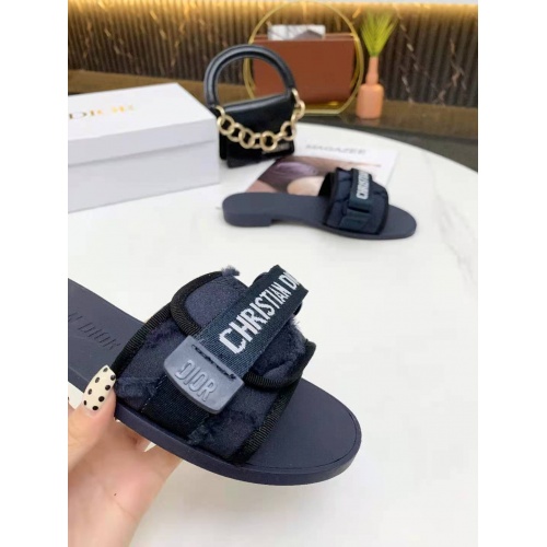 Replica Christian Dior Slippers For Women #878232 $64.00 USD for Wholesale