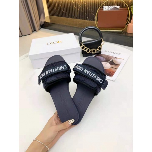 Replica Christian Dior Slippers For Women #878232 $64.00 USD for Wholesale