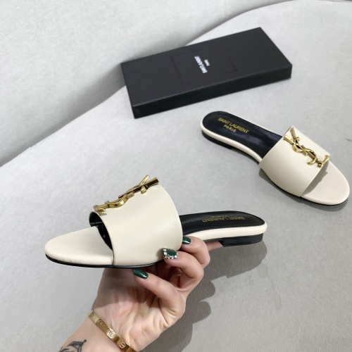 Replica Yves Saint Laurent YSL Slippers For Women #878417 $80.00 USD for Wholesale