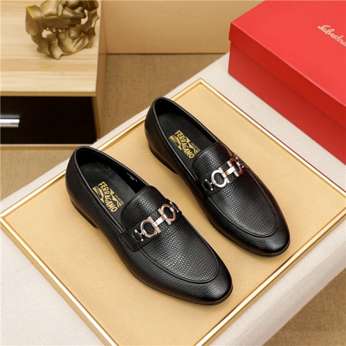 Wholesale Salvatore Ferragamo Leather Shoes For Men #882584 $80.00 USD, Wholesale Quality Replica Salvatore Ferragamo Leather Shoes