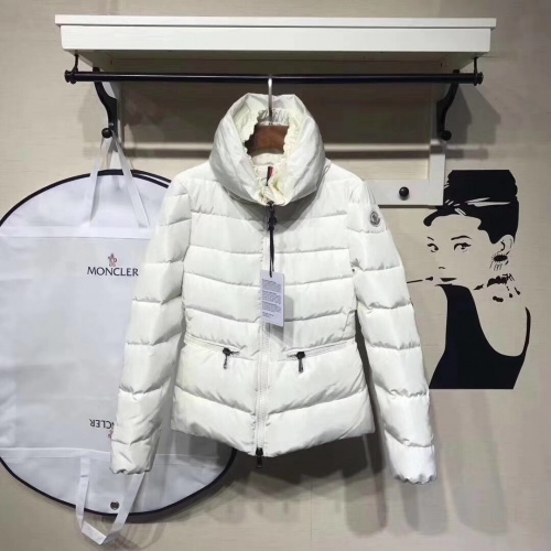 Wholesale Moncler Down Feather Coat Long Sleeved For Women #888990 $142.00 USD, Wholesale Quality Replica Moncler Down Feather Coat