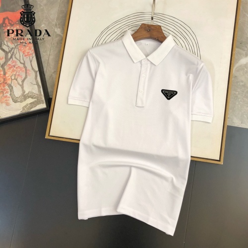 Wholesale Prada T-Shirts Short Sleeved For Men #891381 $29.00 USD, Wholesale Quality Replica Prada T-Shirts