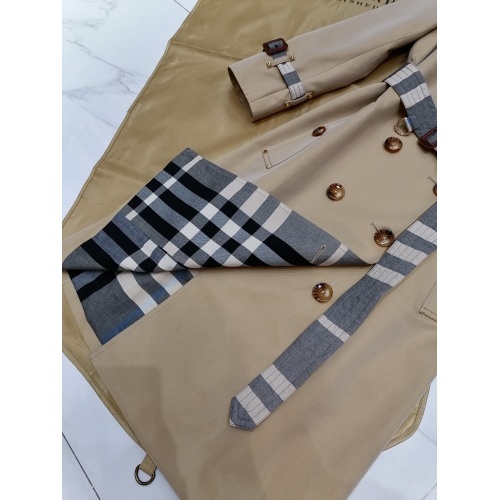 Replica Burberry Trench Coat Long Sleeved For Women #892727 $162.00 USD for Wholesale