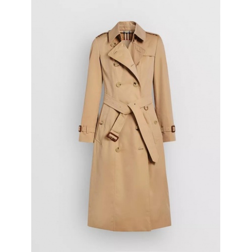 Wholesale Burberry Trench Coat Long Sleeved For Women #892729 $162.00 USD, Wholesale Quality Replica Burberry Trench Coat