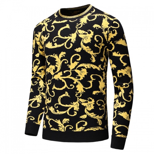 Wholesale Versace Sweaters Long Sleeved For Men #897348 $43.00 USD, Wholesale Quality Replica Versace Sweaters