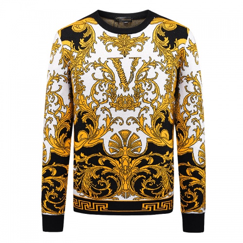 Wholesale Versace Sweaters Long Sleeved For Men #897353 $43.00 USD, Wholesale Quality Replica Versace Sweaters