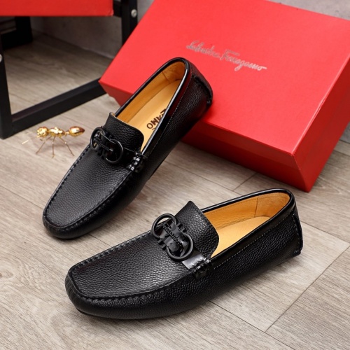 Wholesale Salvatore Ferragamo Leather Shoes For Men #900098 $72.00 USD, Wholesale Quality Replica Salvatore Ferragamo Leather Shoes