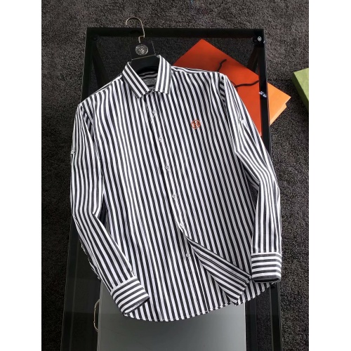 Wholesale Hermes Shirts Long Sleeved For Men #904802 $40.00 USD, Wholesale Quality Replica Hermes Shirts