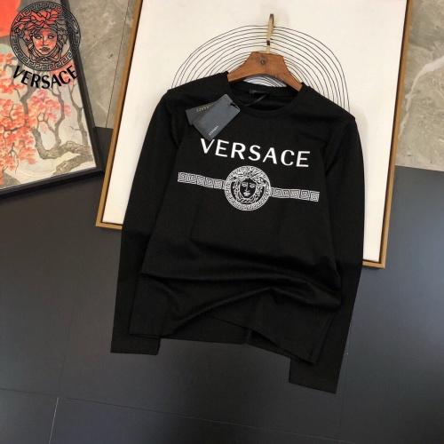 Wholesale Versace T-Shirts Long Sleeved For Men #905058 $34.00 USD, Wholesale Quality Replica Versace T-Shirts