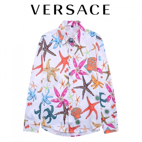 Wholesale Versace Shirts Long Sleeved For Men #906279 $42.00 USD, Wholesale Quality Replica Versace Shirts