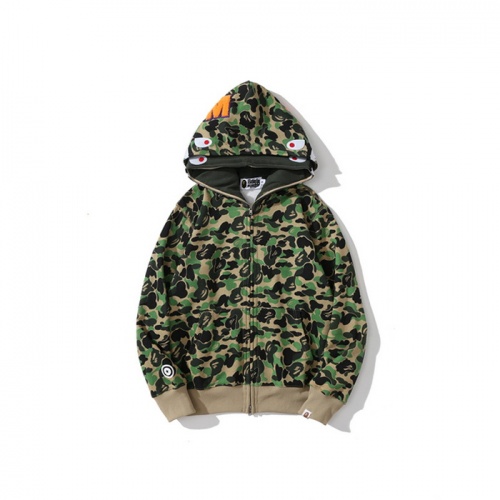 Wholesale Bape Hoodies Long Sleeved For Men #909435 $56.00 USD, Wholesale Quality Replica Bape Hoodies