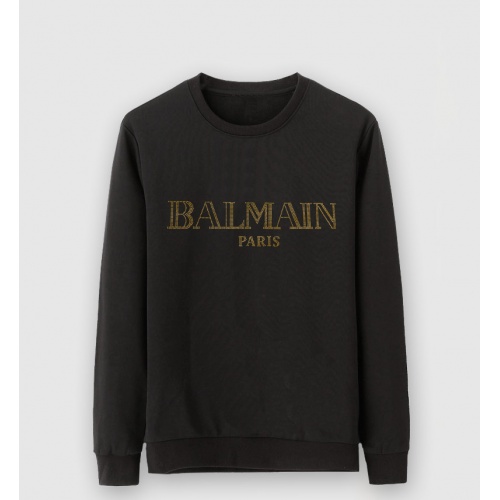 Wholesale Balmain Hoodies Long Sleeved For Men #910329 $39.00 USD, Wholesale Quality Replica Balmain Hoodies