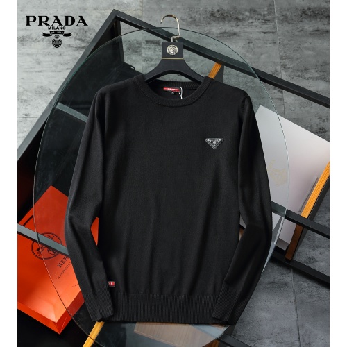 Wholesale Prada Sweater Long Sleeved For Men #912298 $43.00 USD, Wholesale Quality Replica Prada Sweater