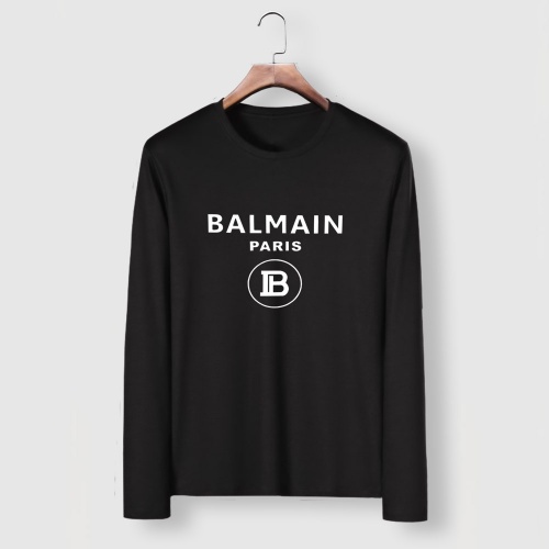 Wholesale Balmain T-Shirts Long Sleeved For Men #919950 $29.00 USD, Wholesale Quality Replica Balmain T-Shirts