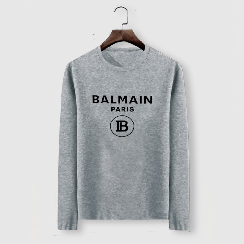 Wholesale Balmain T-Shirts Long Sleeved For Men #919952 $29.00 USD, Wholesale Quality Replica Balmain T-Shirts