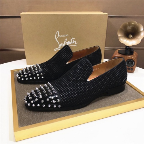 Wholesale Christian Louboutin Leather Shoes For Men #921253 $98.00 USD, Wholesale Quality Replica Christian Louboutin Leather Shoes