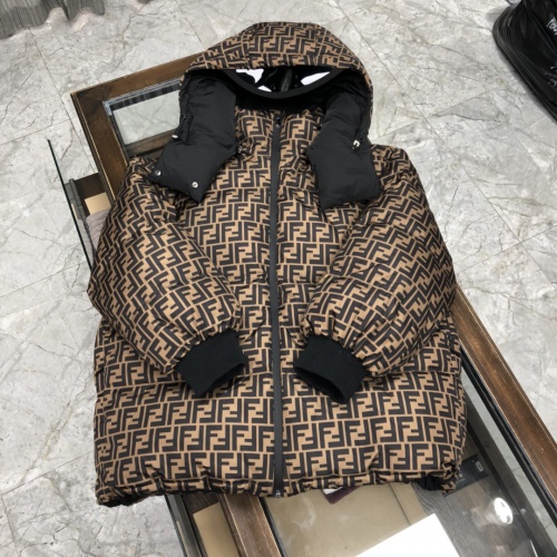 Wholesale Fendi Down Feather Coat Long Sleeved For Unisex #921704 $162.00 USD, Wholesale Quality Replica Fendi Down Feather Coat