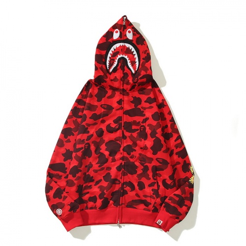 Wholesale Bape Hoodies Long Sleeved For Men #923708 $48.00 USD, Wholesale Quality Replica Bape Hoodies