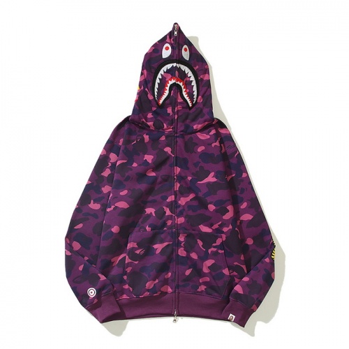 Wholesale Bape Hoodies Long Sleeved For Men #923709 $48.00 USD, Wholesale Quality Replica Bape Hoodies