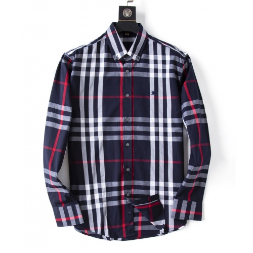 Wholesale Burberry Shirts Long Sleeved For Men #923961 $34.00 USD, Wholesale Quality Replica Burberry Shirts