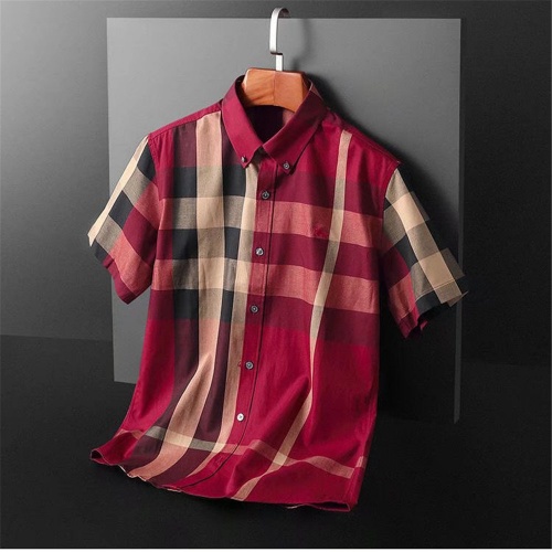 Wholesale Burberry Shirts Short Sleeved For Men #924004 $32.00 USD, Wholesale Quality Replica Burberry Shirts