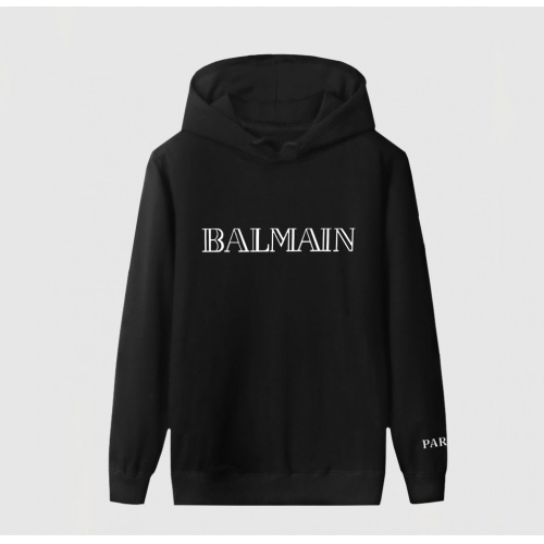 Wholesale Balmain Hoodies Long Sleeved For Men #928743 $41.00 USD, Wholesale Quality Replica Balmain Hoodies