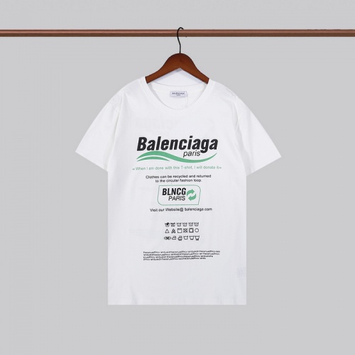 Wholesale Balenciaga T-Shirts Short Sleeved For Men #933502 $27.00 USD, Wholesale Quality Replica Balenciaga T-Shirts