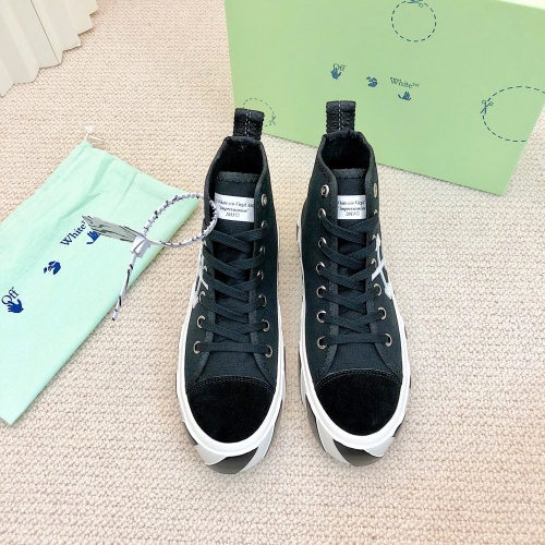 Replica Off-White High Tops Shoes For Men #934487 $80.00 USD for Wholesale