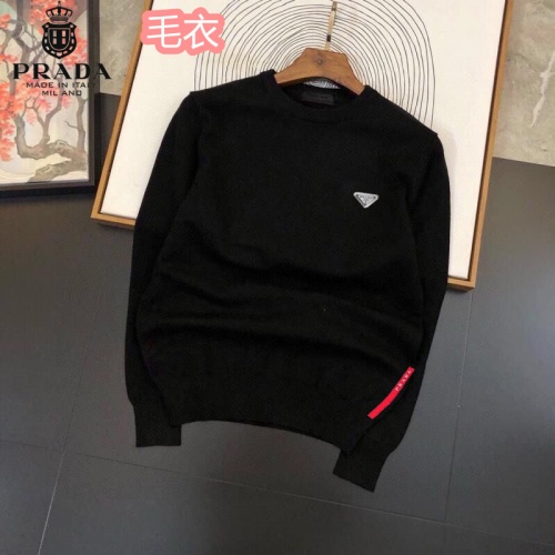 Wholesale Prada Sweater Long Sleeved For Men #935154 $42.00 USD, Wholesale Quality Replica Prada Sweater