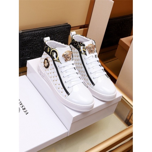 Wholesale Versace High Tops Shoes For Men #936688 $82.00 USD, Wholesale Quality Replica Versace High Tops Shoes