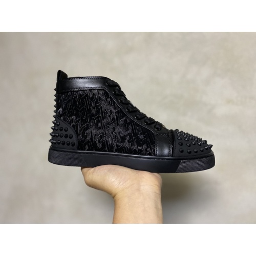 Wholesale Christian Louboutin High Tops Shoes For Men #940022 $115.00 USD, Wholesale Quality Replica Christian Louboutin High Top Shoes