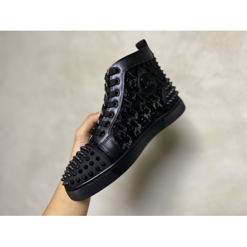 Replica Christian Louboutin High Tops Shoes For Men #940022 $115.00 USD for Wholesale