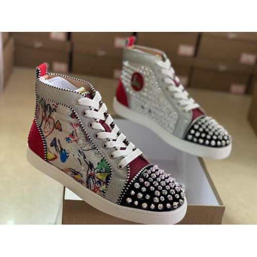 Wholesale Christian Louboutin High Tops Shoes For Men #940037 $115.00 USD, Wholesale Quality Replica Christian Louboutin High Top Shoes