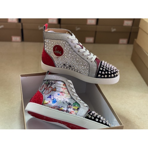 Replica Christian Louboutin High Tops Shoes For Men #940037 $115.00 USD for Wholesale