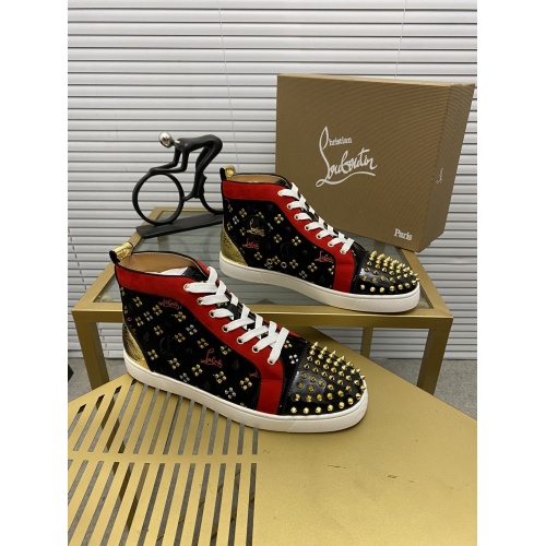 Wholesale Christian Louboutin High Tops Shoes For Men #946430 $98.00 USD, Wholesale Quality Replica Christian Louboutin High Top Shoes