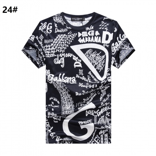 Wholesale Dolce &amp; Gabbana D&amp;G T-Shirts Short Sleeved For Men #947363 $24.00 USD, Wholesale Quality Replica Dolce &amp; Gabbana D&amp;G T-Shirts