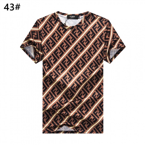 Wholesale Fendi T-Shirts Short Sleeved For Men #947405 $24.00 USD, Wholesale Quality Replica Fendi T-Shirts