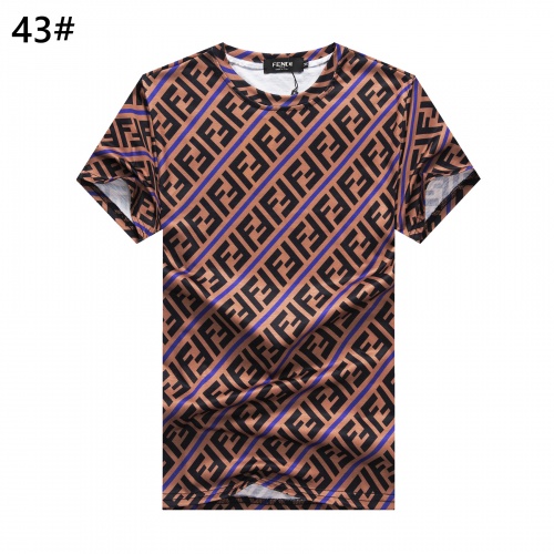Wholesale Fendi T-Shirts Short Sleeved For Men #947406 $24.00 USD, Wholesale Quality Replica Fendi T-Shirts