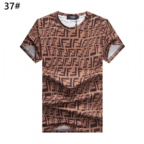 Wholesale Fendi T-Shirts Short Sleeved For Men #947408 $24.00 USD, Wholesale Quality Replica Fendi T-Shirts