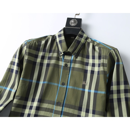 Replica Burberry Shirts Long Sleeved For Men #947919 $36.00 USD for Wholesale