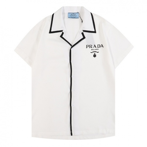 Wholesale Prada Shirts Short Sleeved For Men #948575 $32.00 USD, Wholesale Quality Replica Prada Shirts