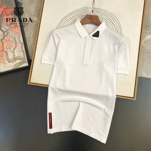 Wholesale Prada T-Shirts Short Sleeved For Men #950140 $29.00 USD, Wholesale Quality Replica Prada T-Shirts